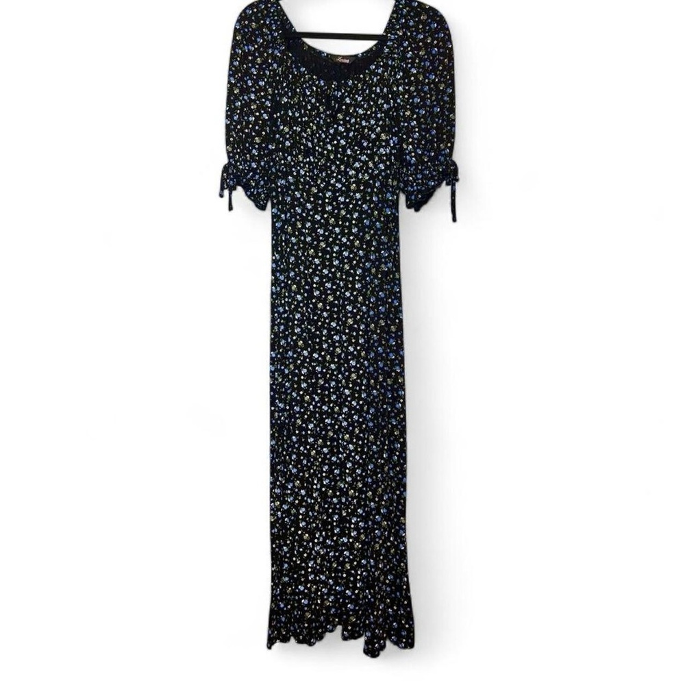 Limited Collection Dark Navy Floral Maxi Dress